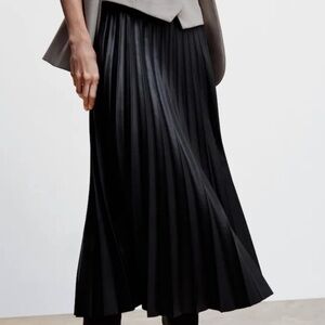Mango | Pleather Midi Skirt
